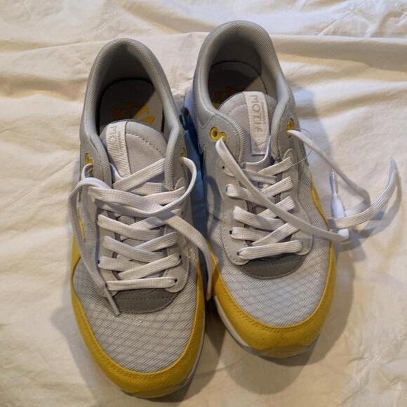 Nike Air Max motif women’s size 8 youth size 6 yellow grey white - Picture 3 of 6